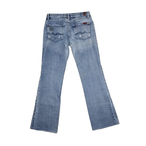 7 For All Mankind Womens Jeans Great Wall Of China Vintage Wash USA Made Size 28 - Picture 1 of 8